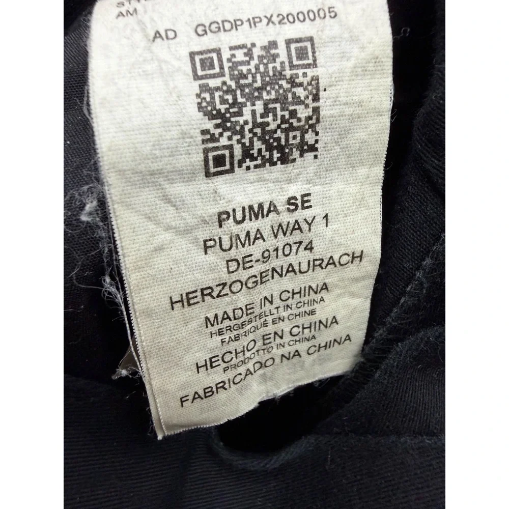 Puma x Maison Kitsune Paris Straight Leg Cargo Pants Black Mens Size XS